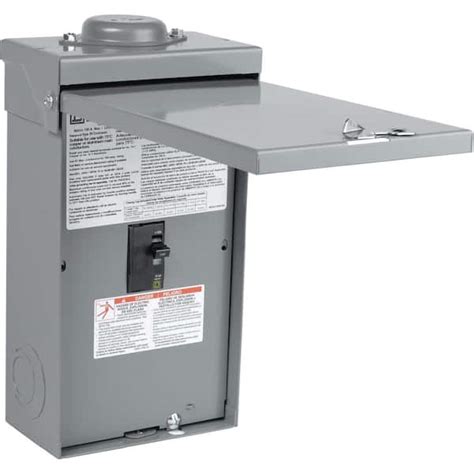 outdoor 2 circuit breaker box